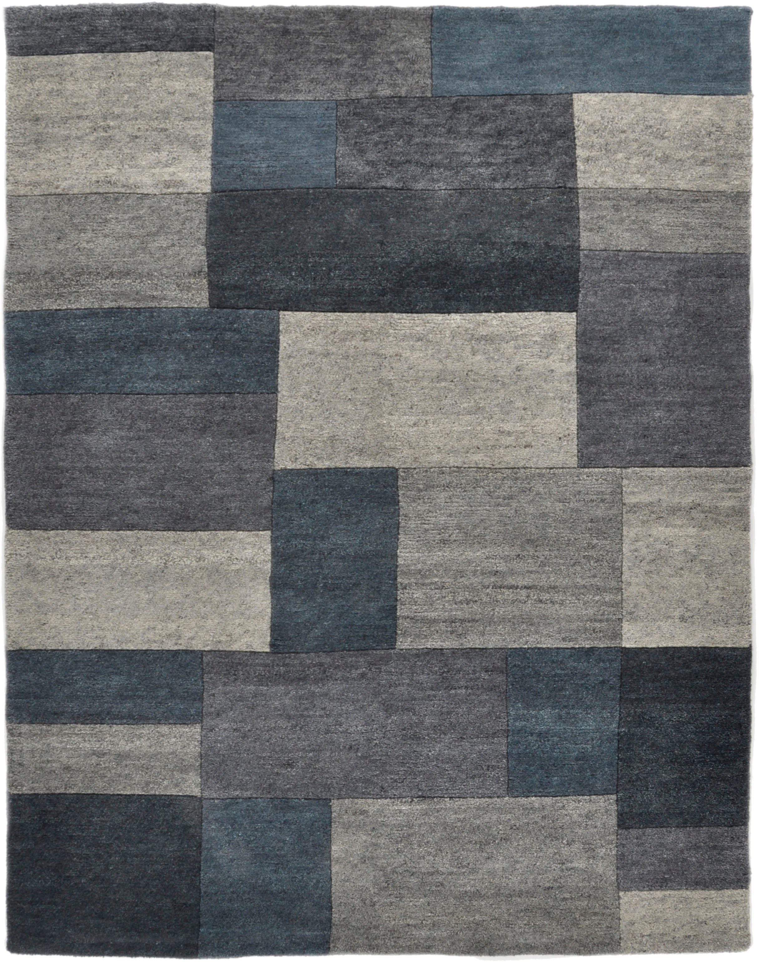 THEKO Wollteppich "Dalas - 7709" rechteckig 18 mm Höhe reine Wolle, handgek günstig online kaufen