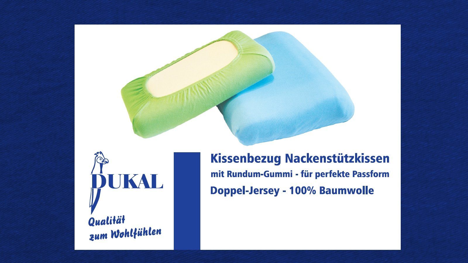 Kissenbezug Schlaraffia Support Geltex Nackenstützkissen, DUKAL (1 Stück), aus hochwertigem Doppel-Jersey, 100% Baumwolle, mit Spannumrandung, Made in Germany Royal