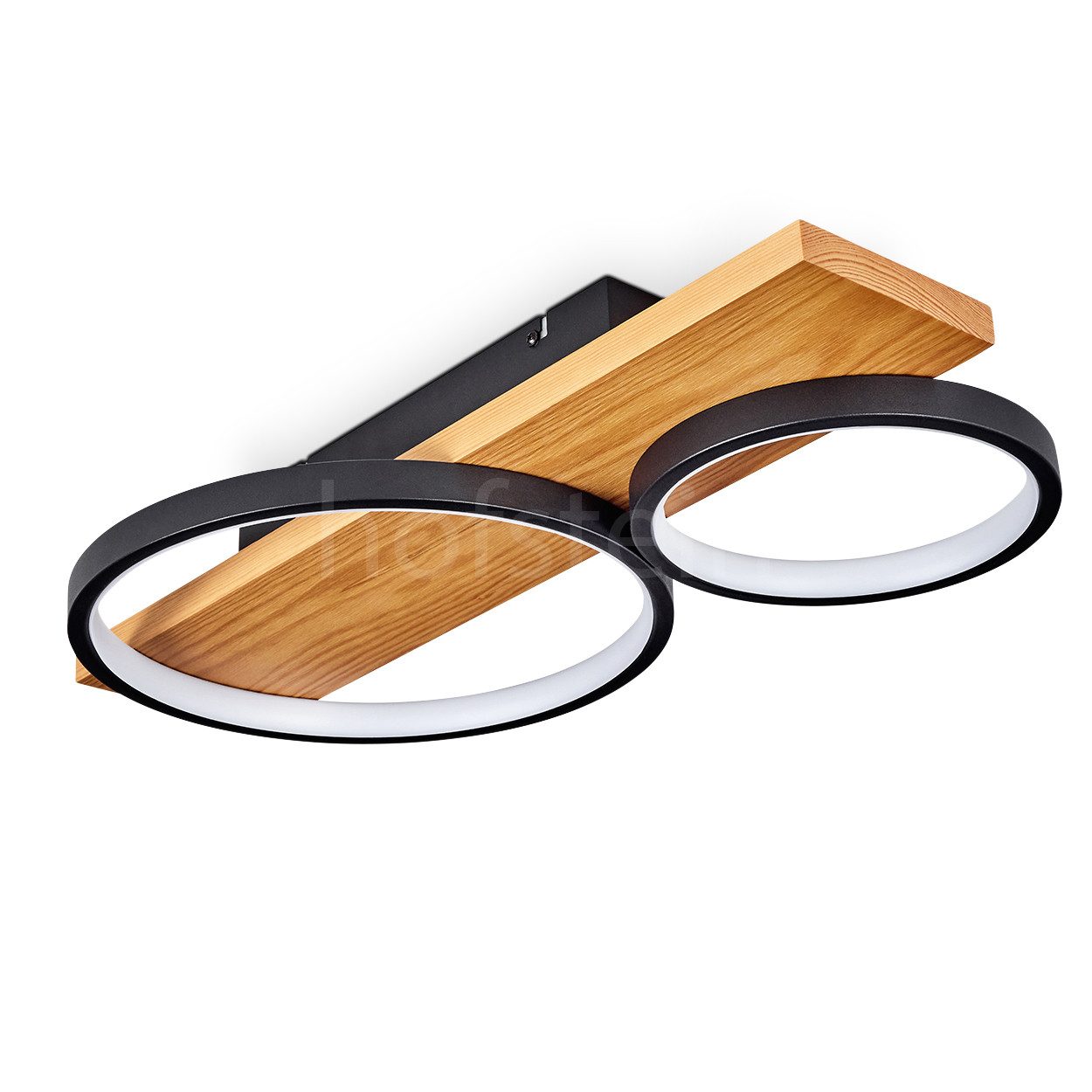 hofstein Deckenleuchte »Caces« dimmbare Deckenlampe aus Metall/Holz, 3000 K günstig online kaufen