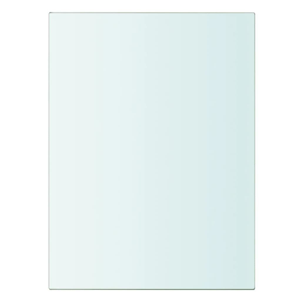 Regalböden 15 x 20 Transparent Wandregal Stk. Glas cm 2 furnicato