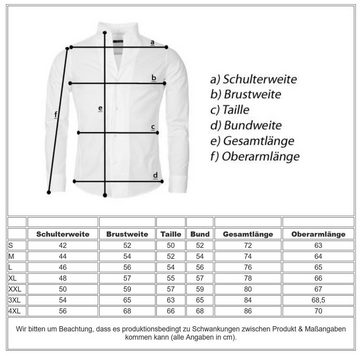 CARISMA Langarmhemd Herren Leinen Baumwoll Mix Casual Hemd 8529 Regular Button-Down-Kragen Langarm Uni