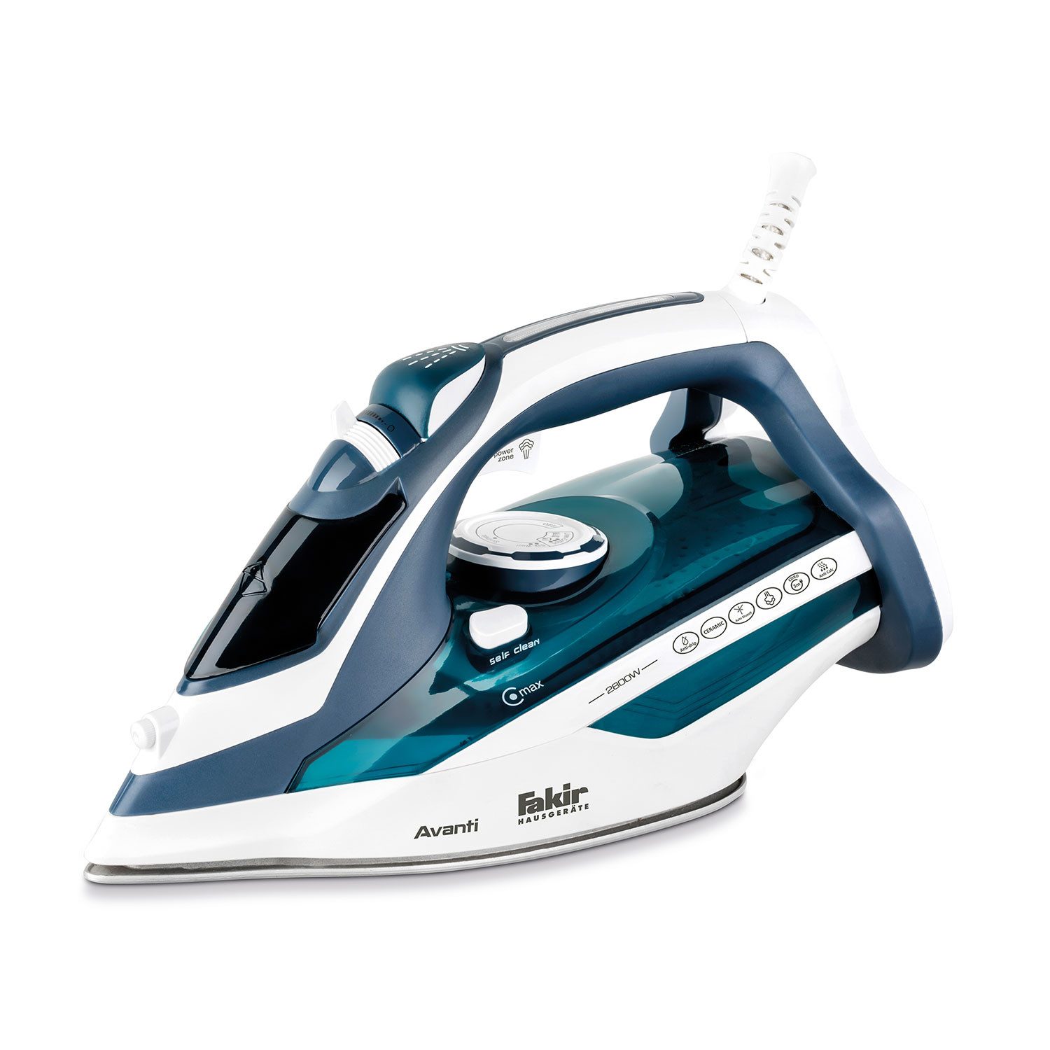 FAKIR Dampfbügeleisen Avanti Dampfbügeleisen, 2800 W, Selbstreinigung