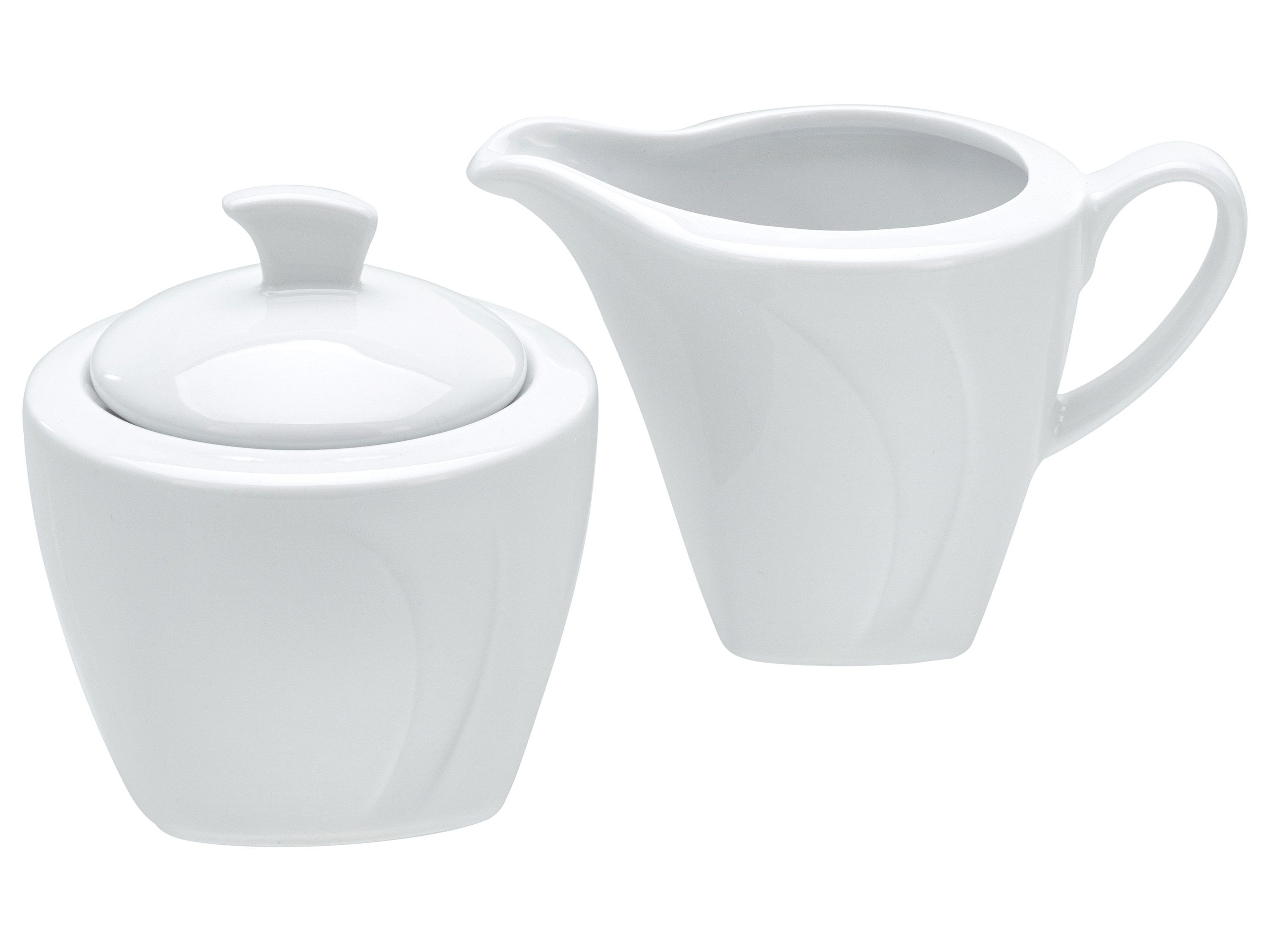 CreaTable Milch- und Zuckerset Celebration Weiss Milch-Zuckerset 2tlg (2-tlg), 1 Personen, Porzellan