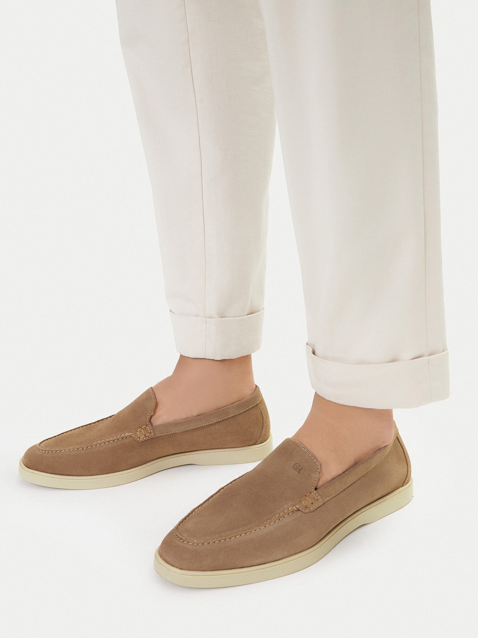 GINO ROSSI Gino Rossi Herren-Loafers Beige Gino Rossi-CEO-MASSI-01 MI08 Beige Mokassin