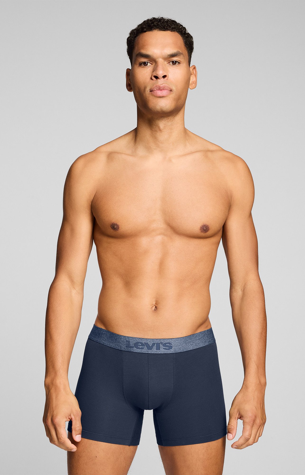 Levi's® Boxer LEVIS MEN MEL WB BOXER BRIEF (3er Pack) ohne Eingriff, tonaler Logobund, elastisch, Cotton-Mix – Bild 4 von 5