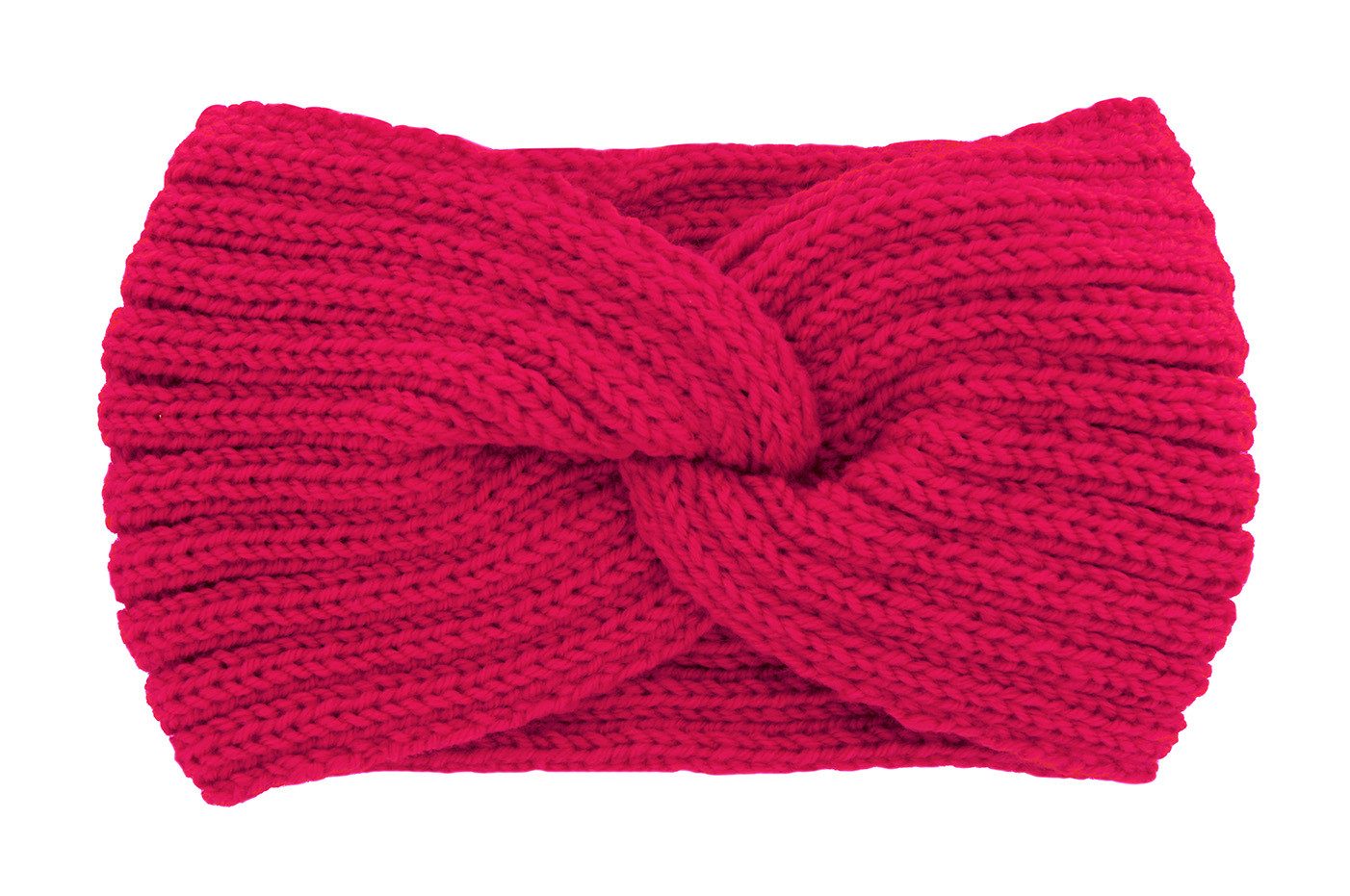 axy Haarband Damen Strick Stirnband mit Twist Knoten, Strick Winter Stirnband Hairband