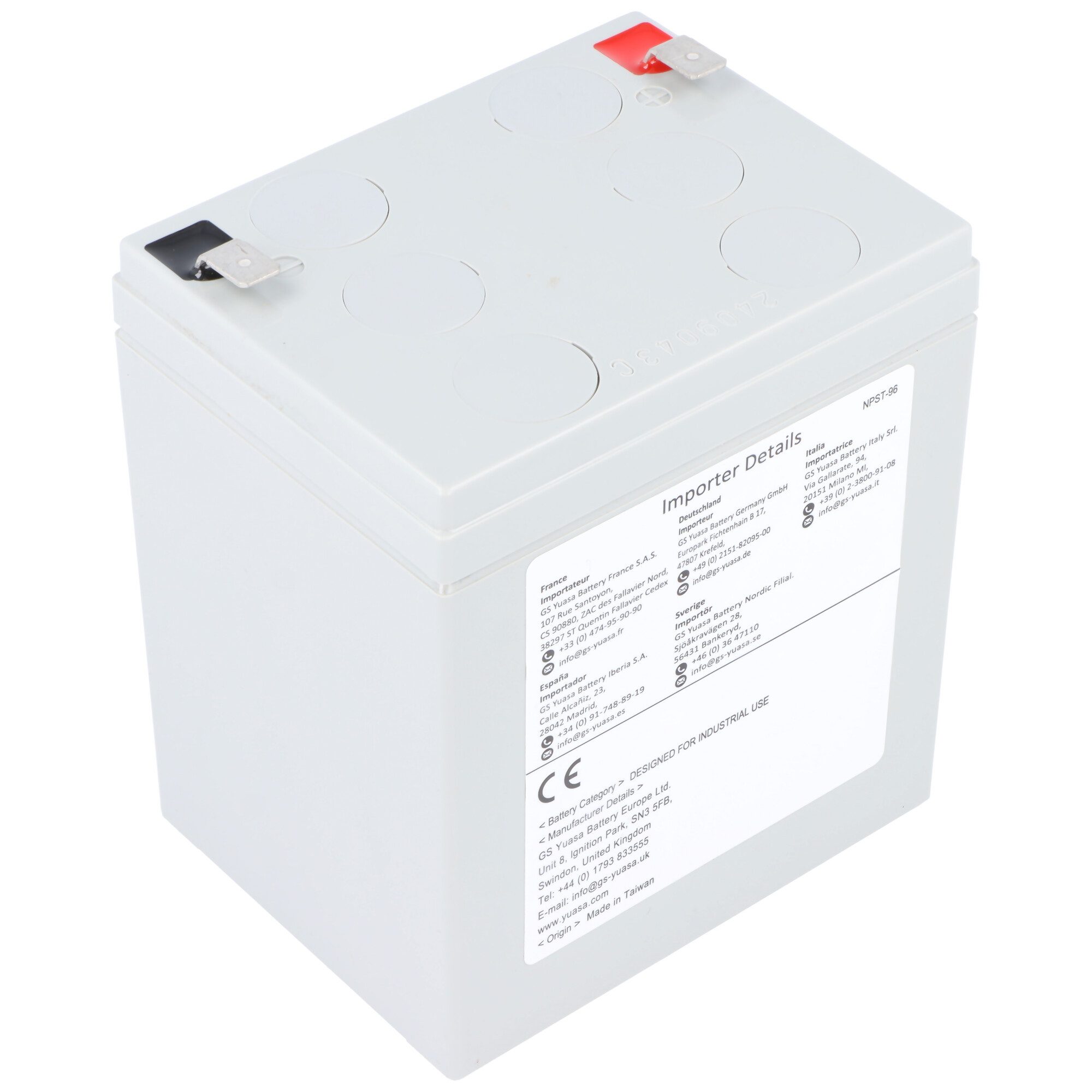 Yuasa YUASA NP5-12L Akku Blei PB 12Volt 5Ah 90x70x106mm Akku 5000 mAh (3,7 V)