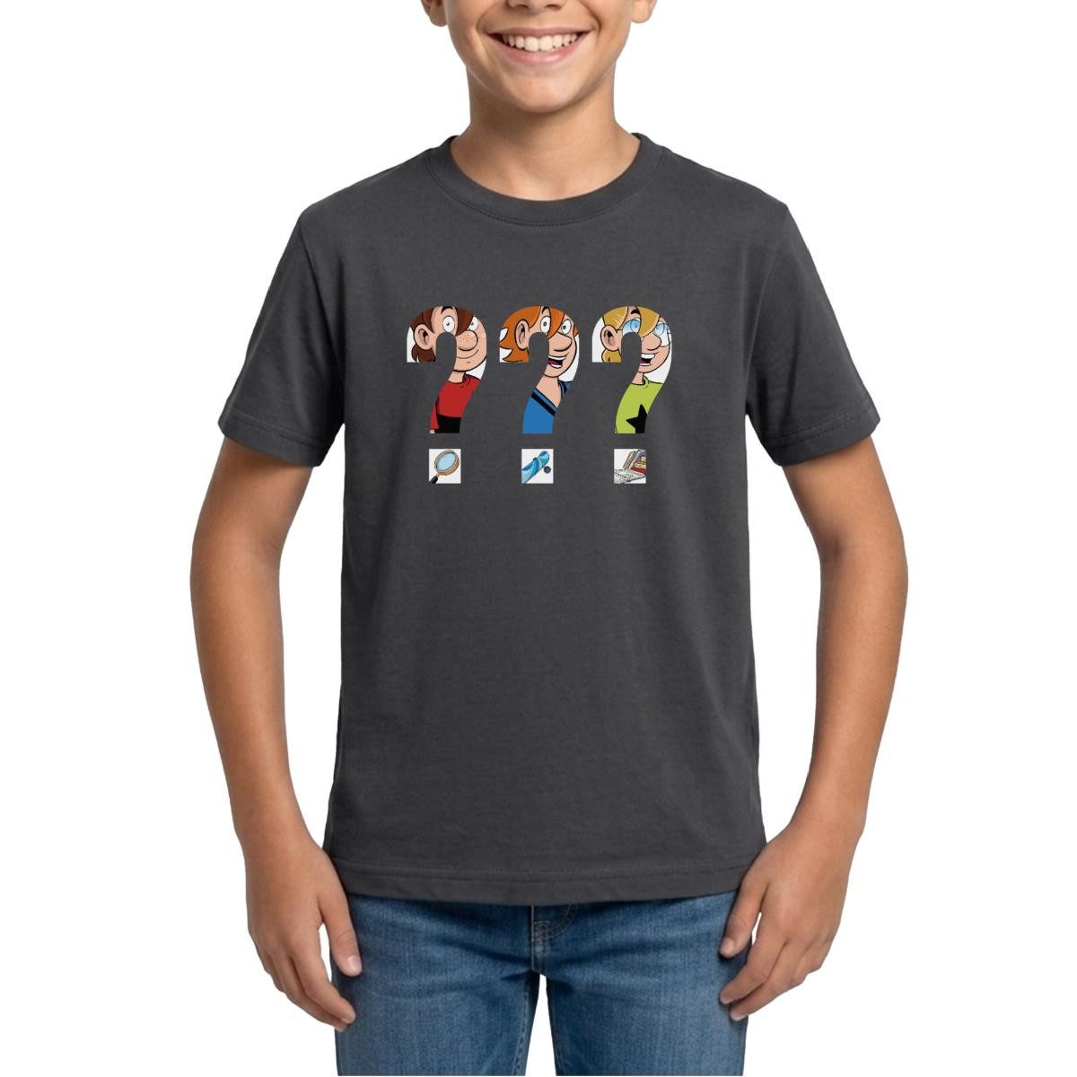 T-Shirt Die Drei Fragezeichen Kids Silhouetten Teenager T-Shirt