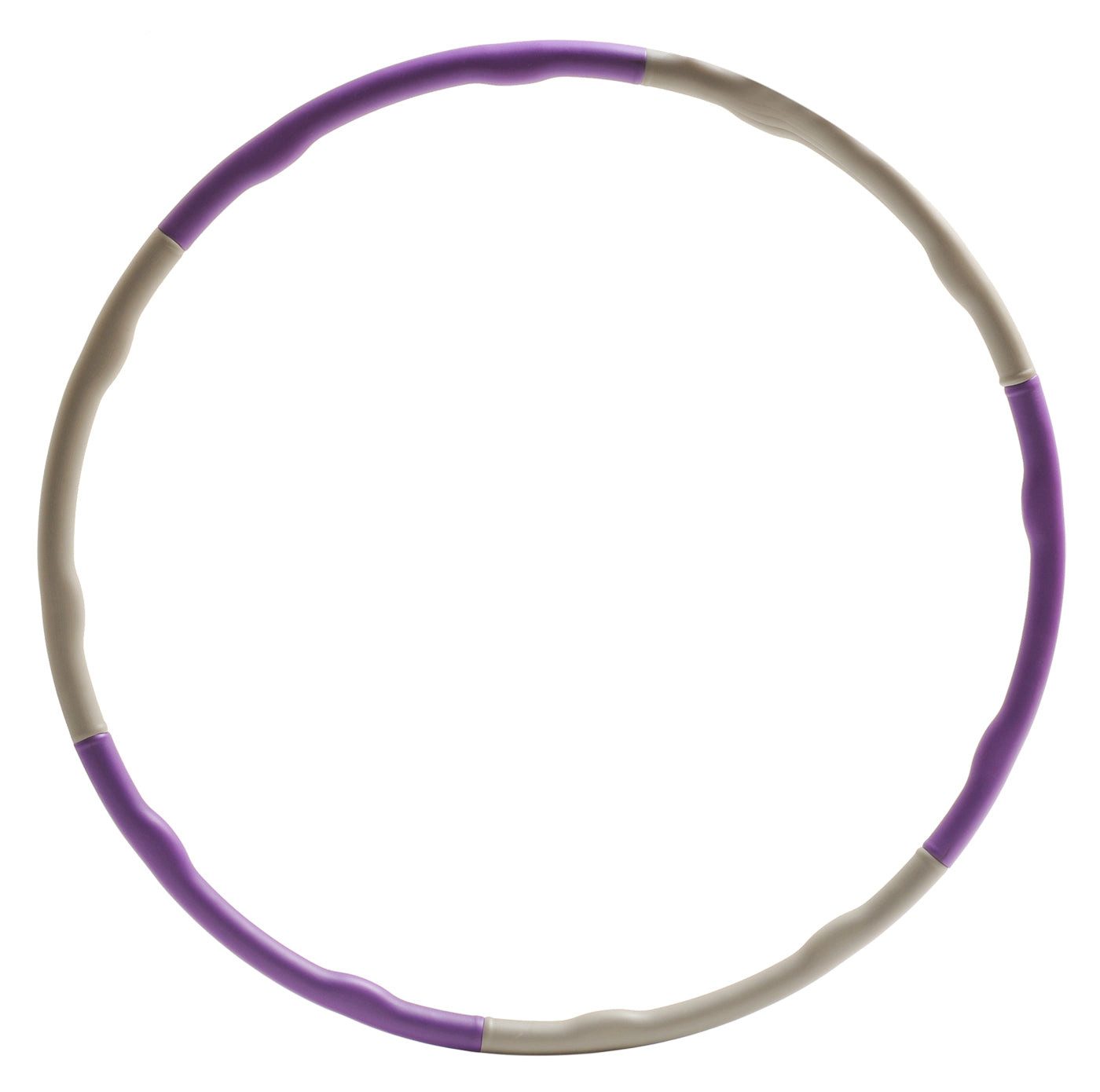 Yogistar Hula-Hoop-Reifen Hula-Reifen wave - violet/grey - steckbar (Standard, 1-tlg., Standard), Hula-Hoop-Reifen mit Welle für Massage-Effekte.