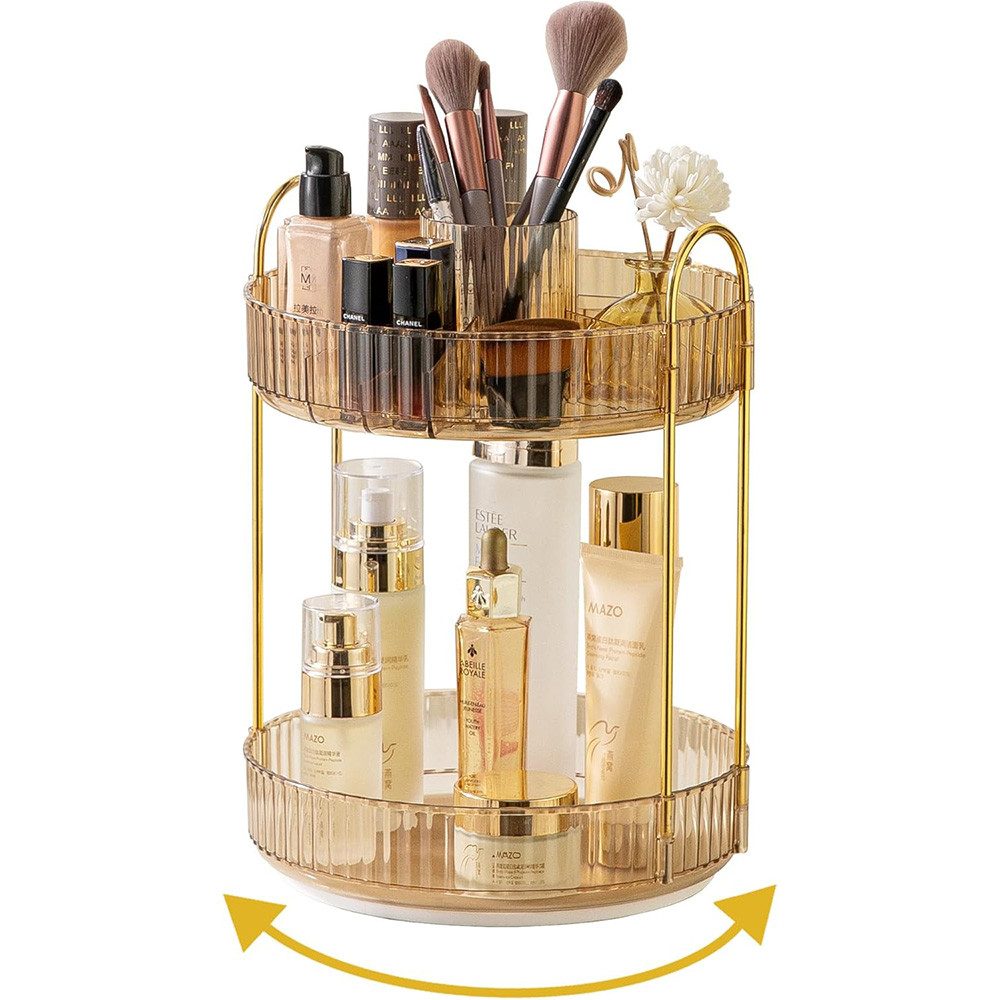 TUWENA Make-Up Organizer Make Up Organizer, 360° drehbare Kosmetikaufbewahrungsbox