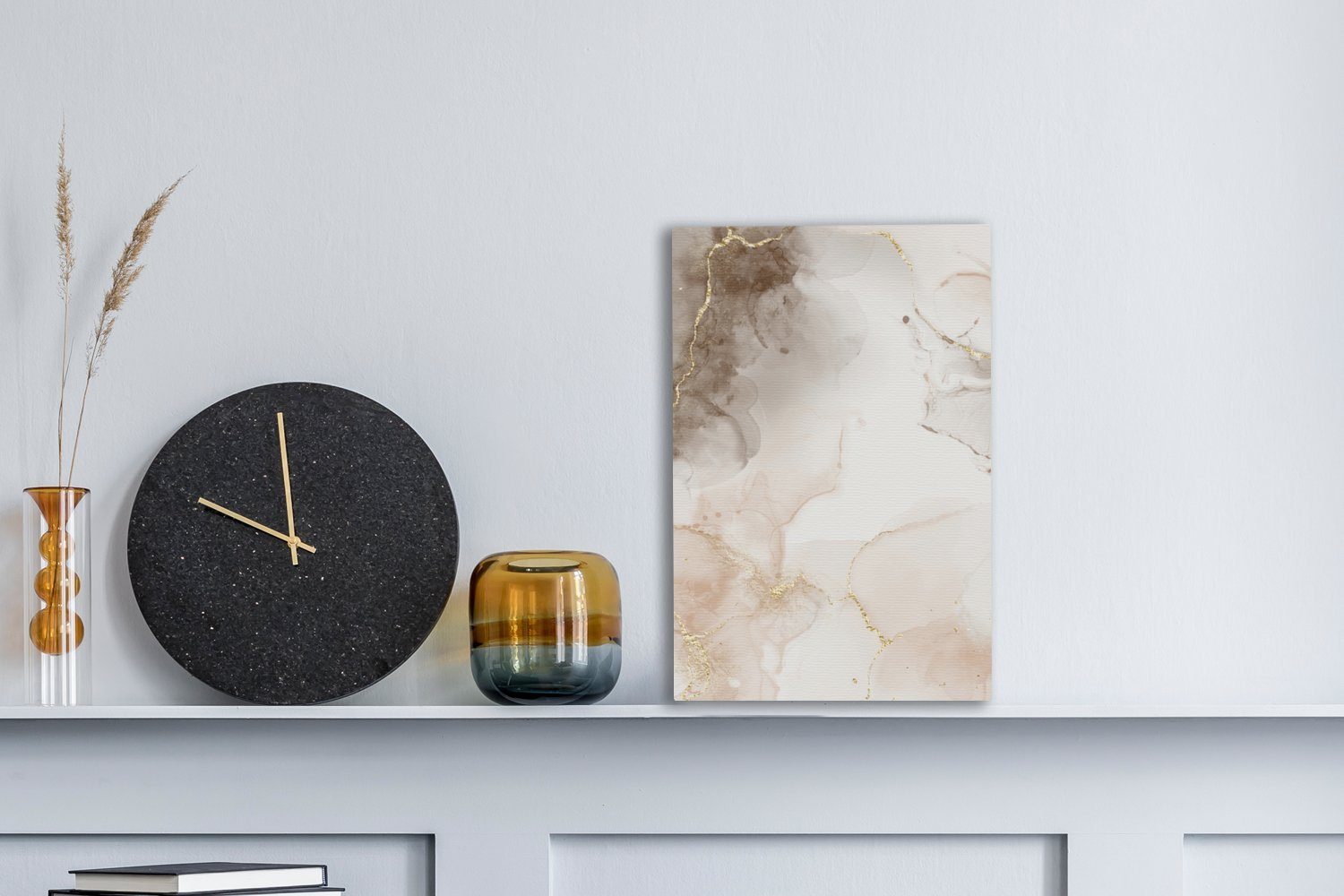 OneMillionCanvasses® Leinwandbild Marmor - Gold - günstig online kaufen