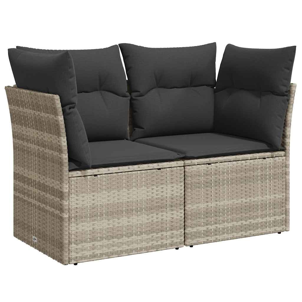 vidaXL Loungesofa Gartensofa mit Kissen 2-Sitzer günstig online kaufen