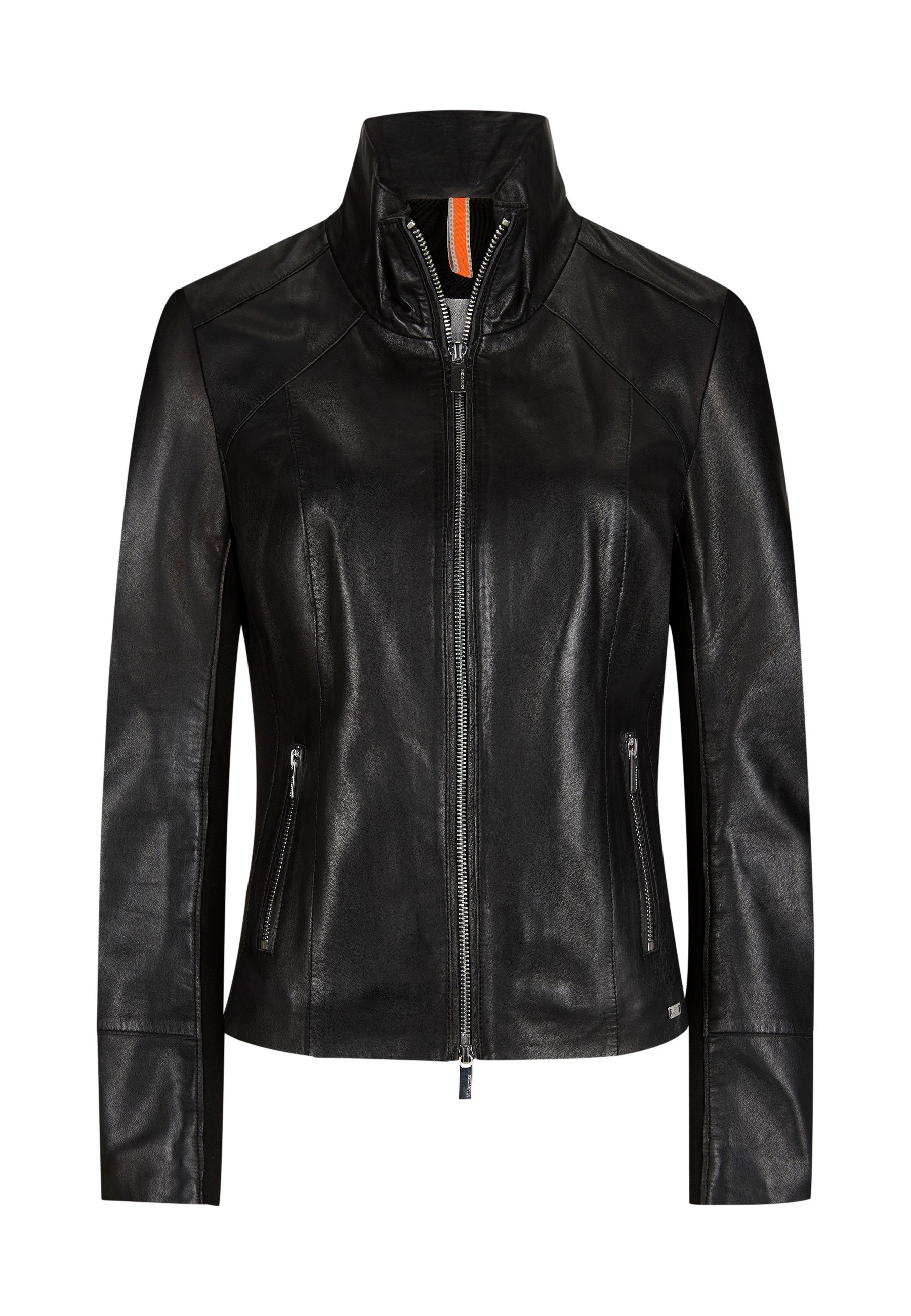 Milestone Lederjacke MSGalatea aus feinstem Lammnappa Leder Schwarz