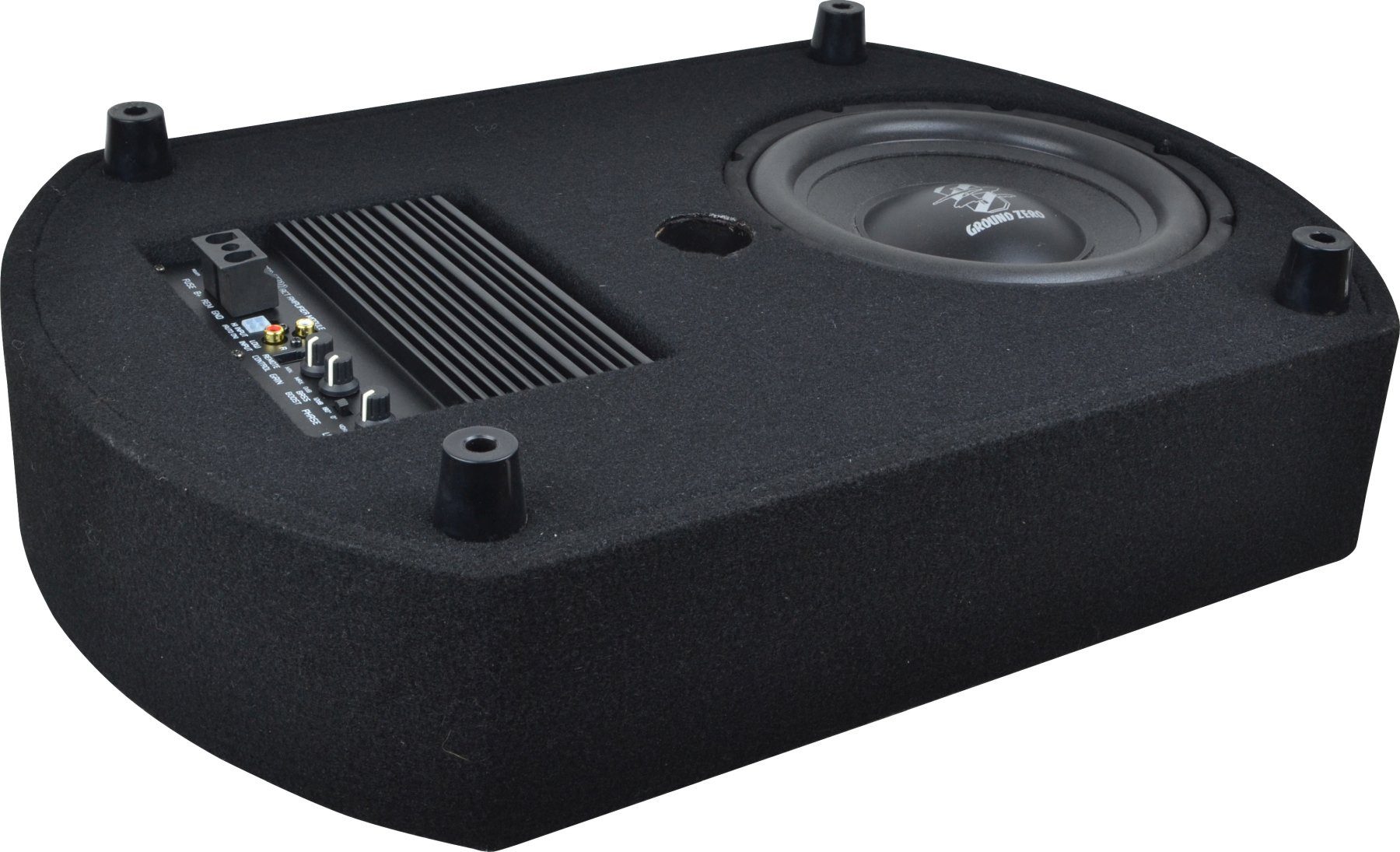 Ground Zero GZCS 10SUB-ACT 25cm Reserverad Aktiv Auto-Subwoofer (180 W, max.: W 25 cm)