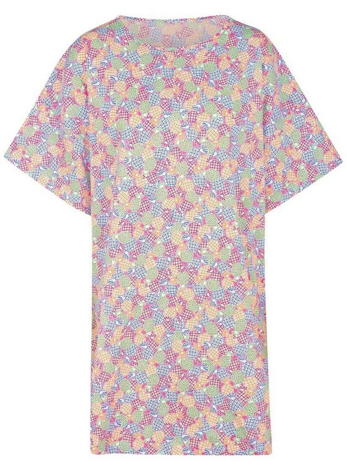 Trigema T-Shirt TRIGEMA Nachthemd mit fruchtigem Allover-Print
