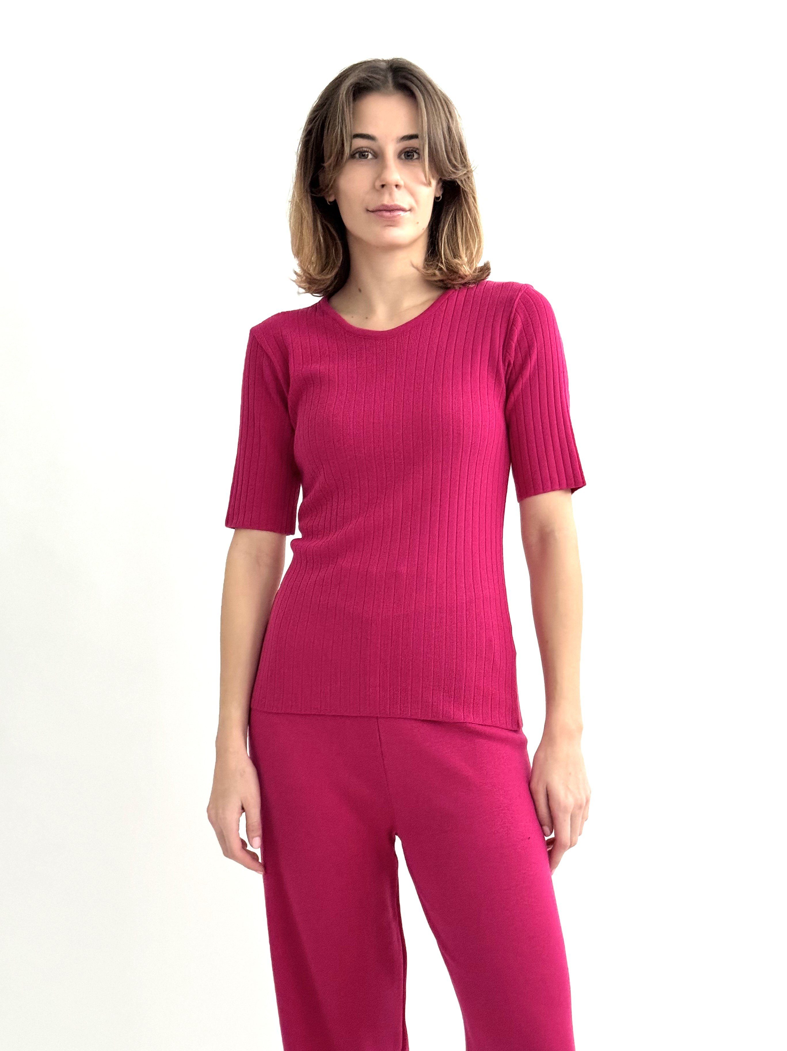 Zuckerwatte Strickpullover in Rippstrickoptik aus weicher günstig online kaufen