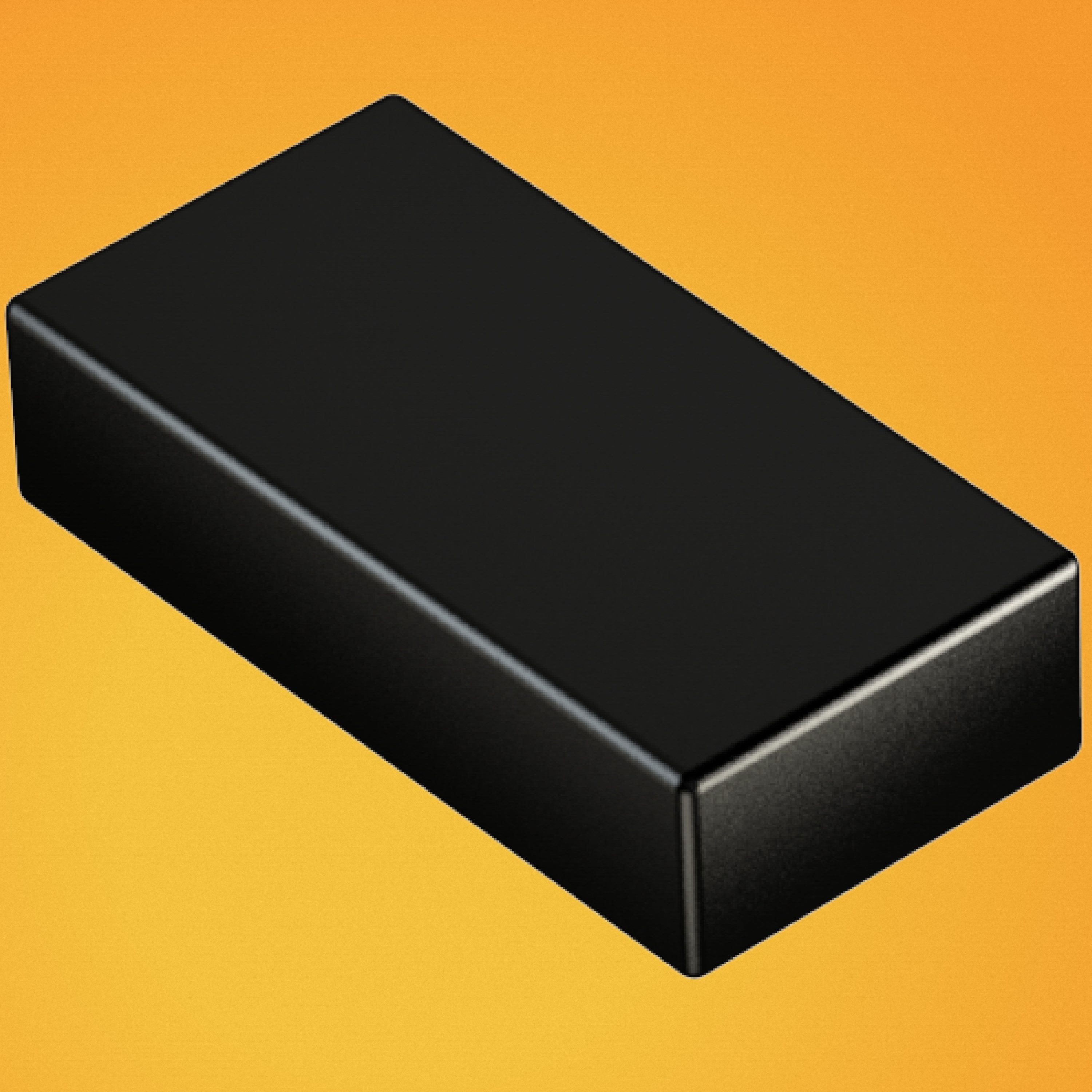 RICOO Magnet Neodym Magnet Extra Starke NEODYMMAGNET (1-St., 40x20x10mm N52 Rechteck Haftkraft bis 60Kg), Quadermagnet sehr starker Quader Breite x Tiefe x Höhe 4 x 2 x1 cm