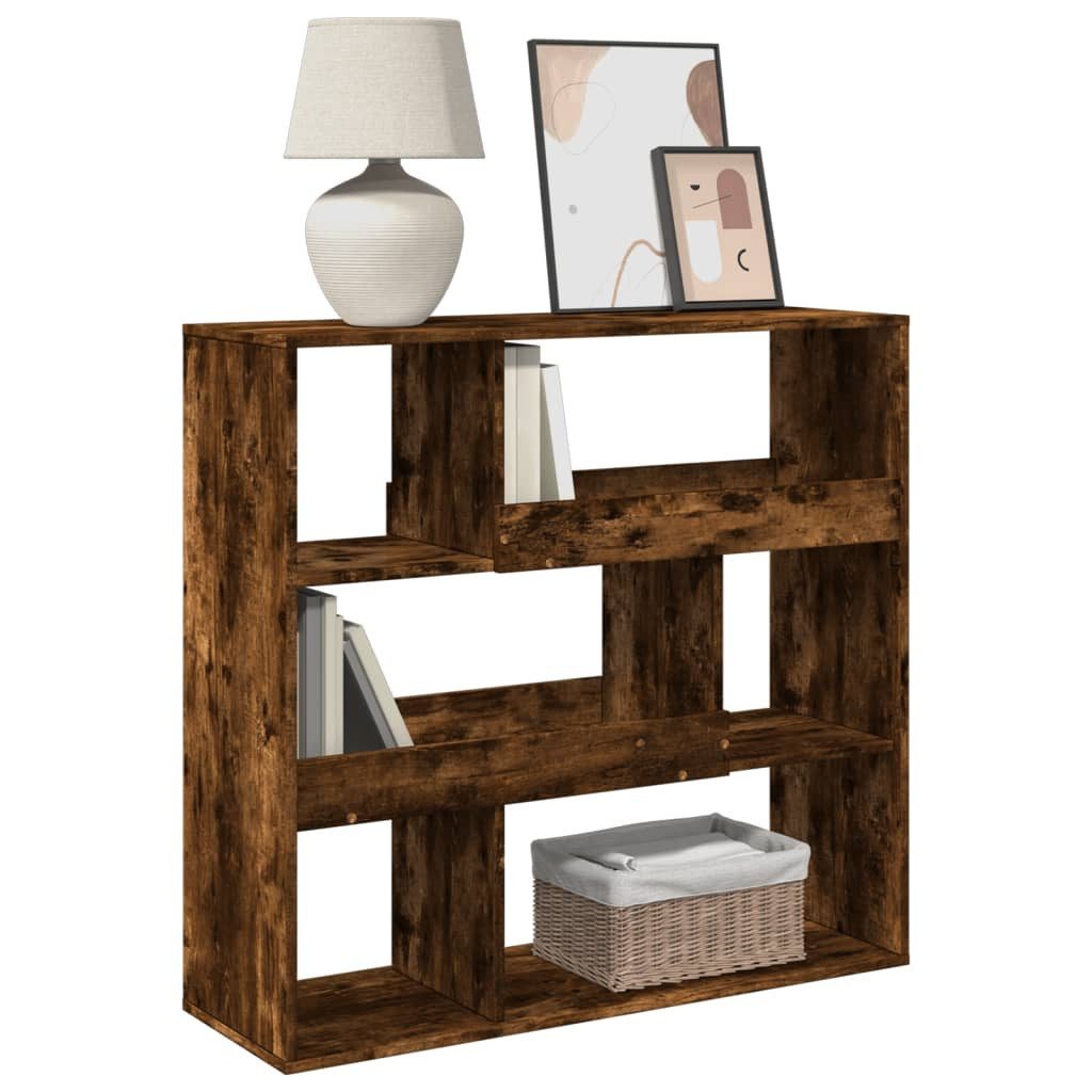 vidaXL Bücherregal Raumteiler Räuchereiche 100x33x94,5 cm günstig online kaufen