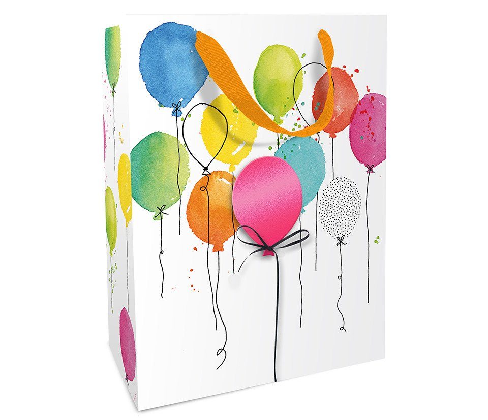 Braun+Company Atelier Geschenkpapier Braun & Company Geschenktragetasche Balloon Party