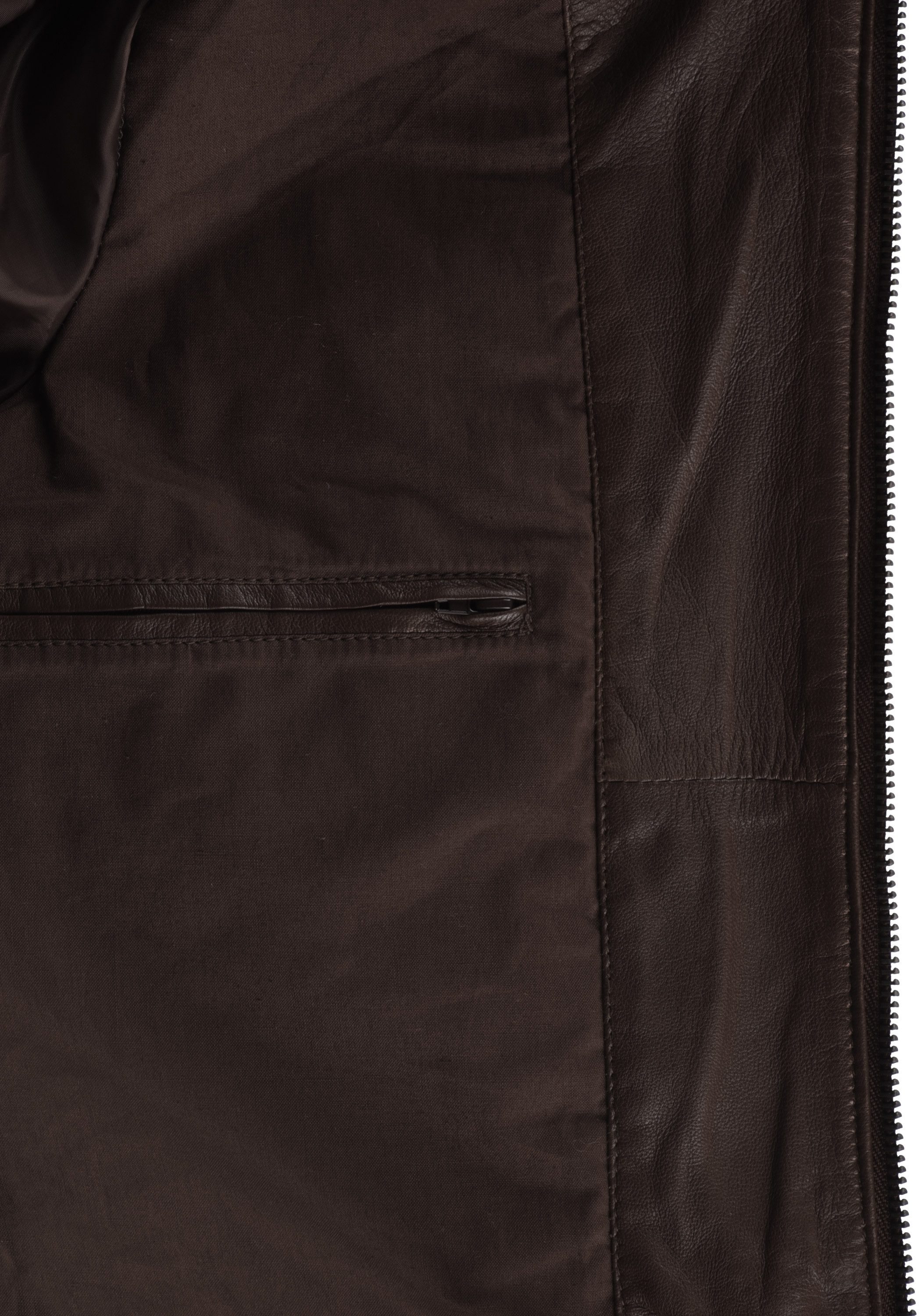 !Solid Lederjacke SDFamash Bikerjacke aus 100% Schafsleder