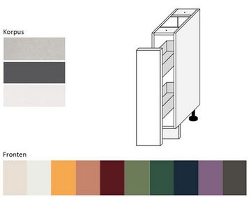 Feldmann-Wohnen Unterschrank Tivoli (Tivoli, 1-St) 15cm Front-, Korpusfarbe & Ausführung wählbar 1-türig mit Korbeinsatz