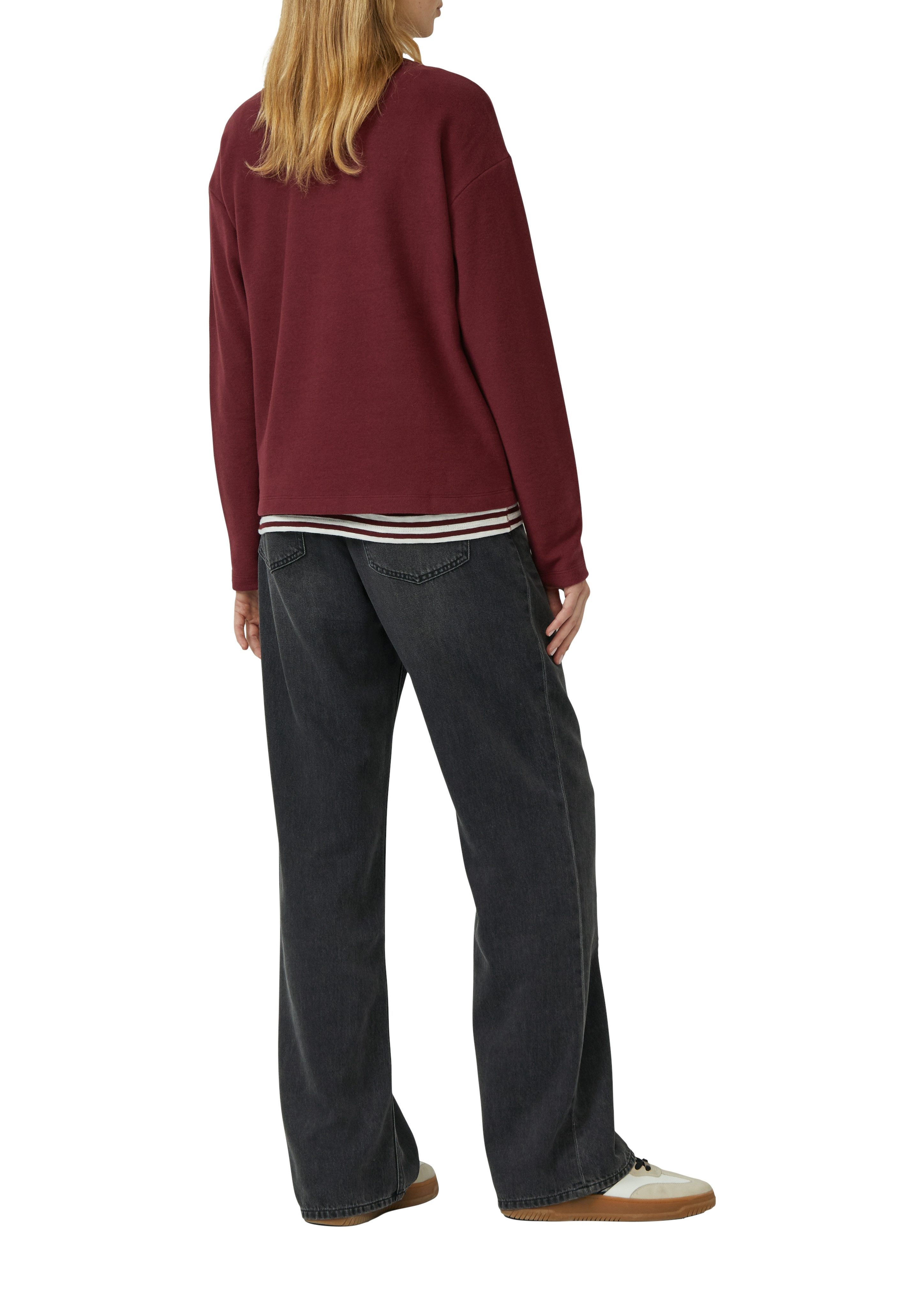 s.Oliver Sweatshirt mit Rippblende