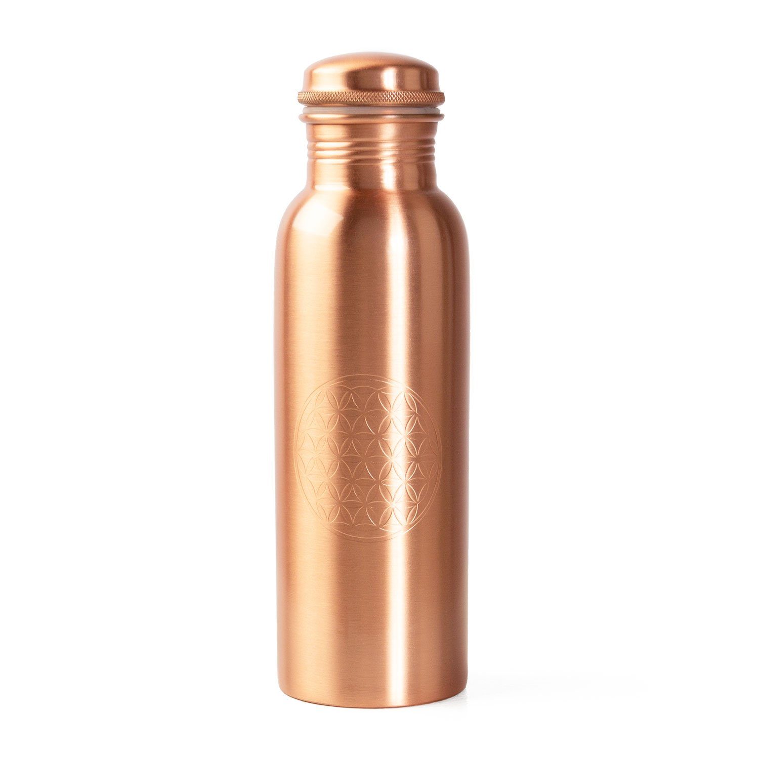 bodhi Trinkflasche Kupferflasche, 800 ml Blume des Lebens