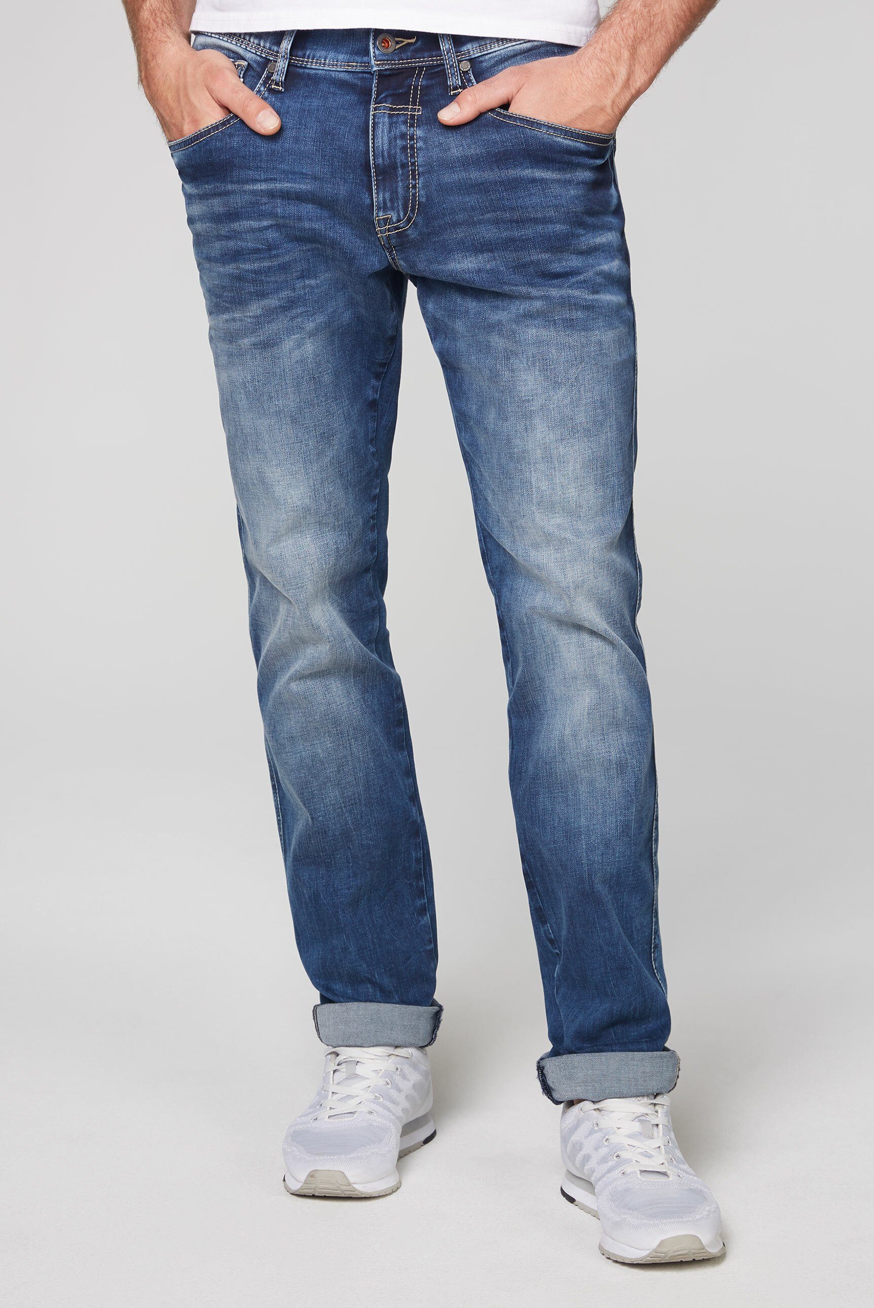 mit DAVID CAMP Regular-fit-Jeans Stretch-Anteil