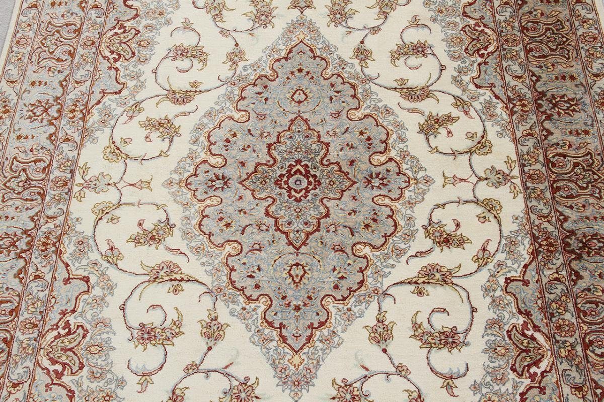 rechteckig, Orientteppich, Orientteppich mm 6 99x151 Handgeknüpfter Isfahan Trading, Höhe: Seidenkette Nain