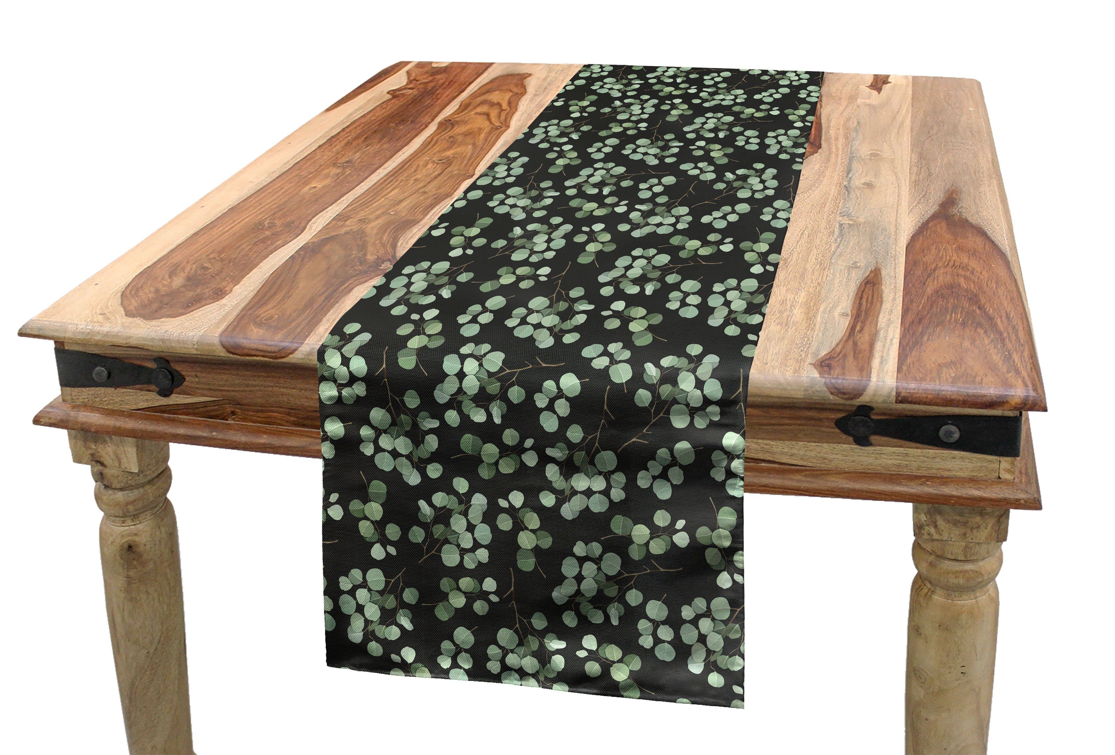 Belaubten Tischläufer, Dekorativer Eukalyptus Küche Fortsetzung Abakuhaus Zweigen Rechteckiger Esszimmer Tischläufer