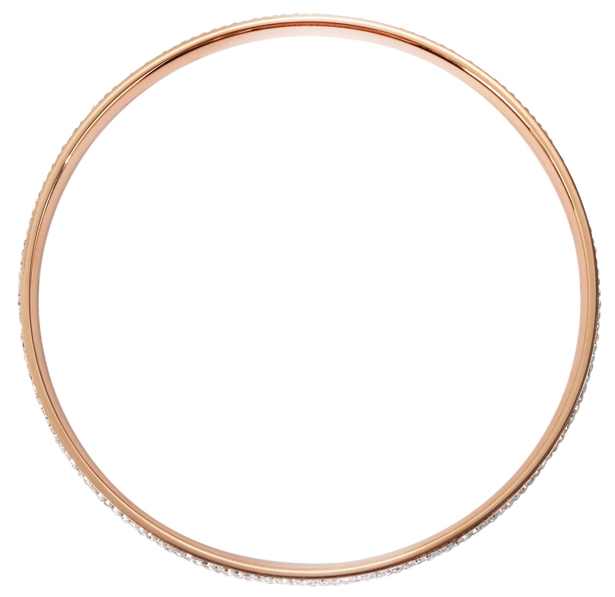 Adelia´s Armreif Armband – Armreif aus Edelstahl mit Strass Steinchen Ø 5,5 cm cm, Zum Verschenken an Menschen, die Ihnen am Herzen liegen