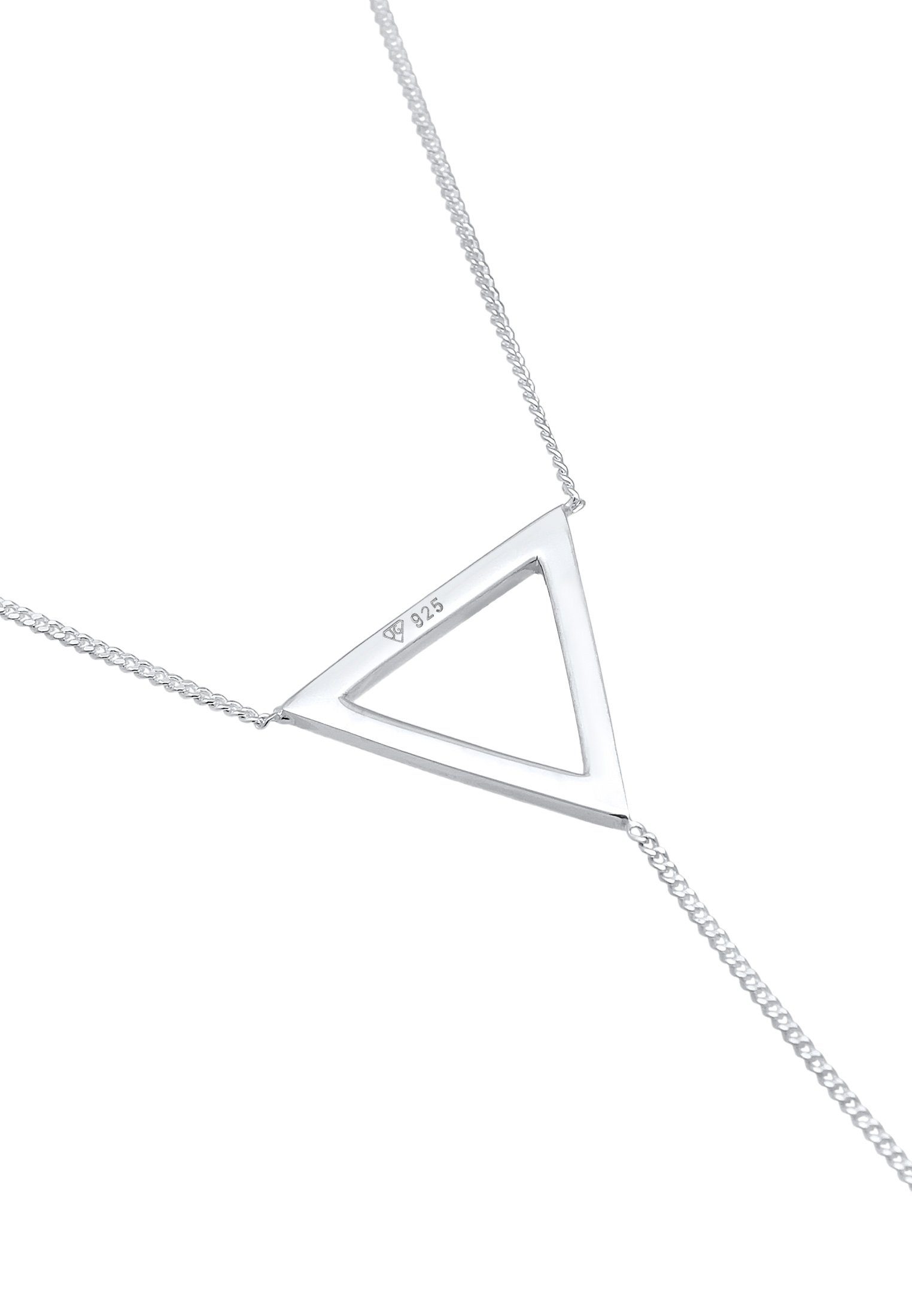 Elli Collierkettchen Y-Kette Dreieck Geo 925 Sterling Silber