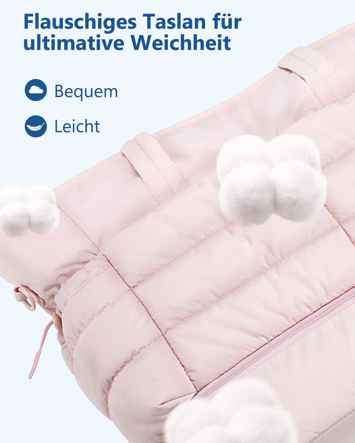 Coonoor Reisetasche Puffer Reisetasche 38 L Damen Weekender Sporttasche 47× günstig online kaufen