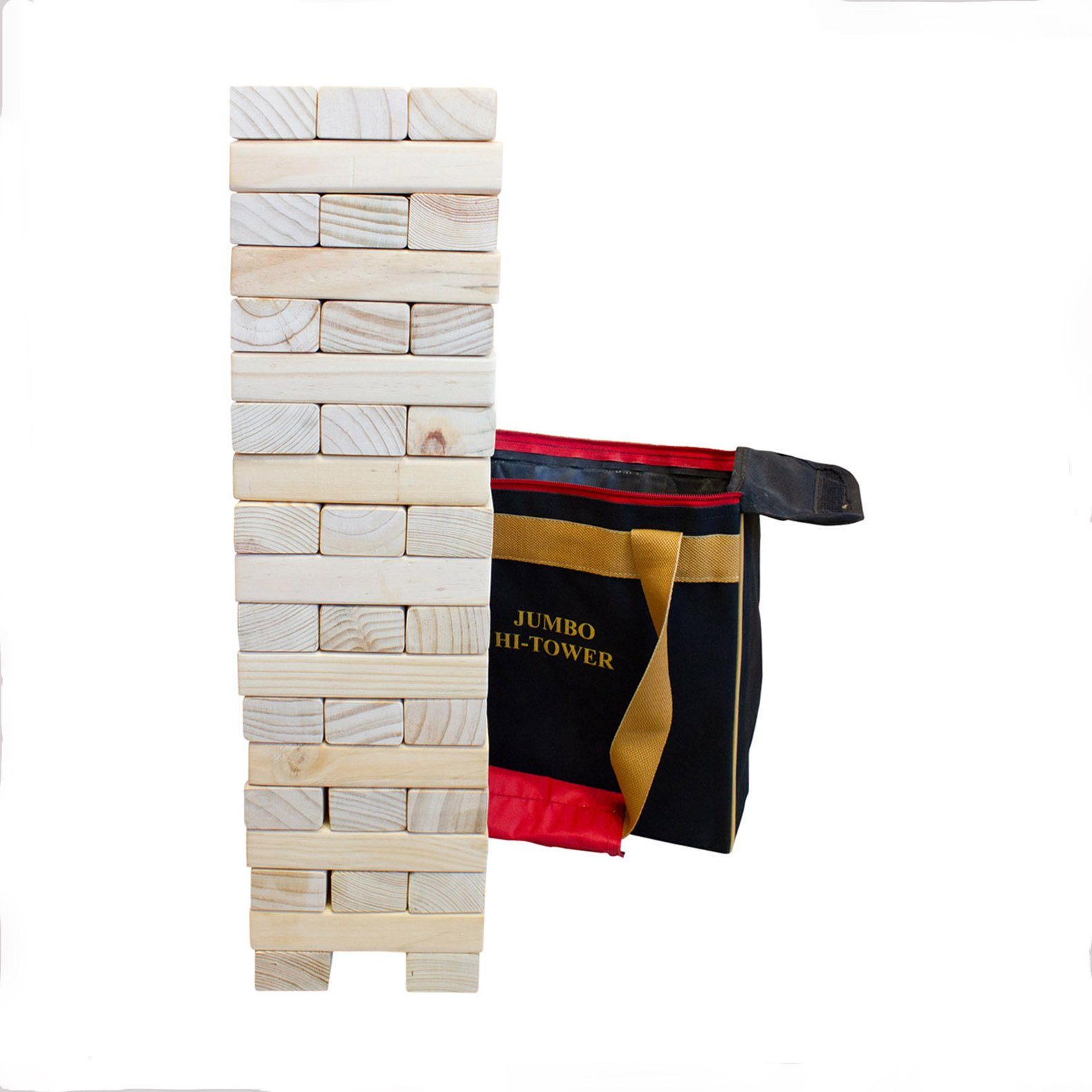 GICO Spielzeug-Gartenset Outdoor Gartenspiel Wackelturm Stapelturm XXL aus Holz - 2915