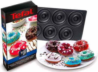 Tefal Donutplatten XA8011, Metall, passend für Tefal SW852D Snack Collection