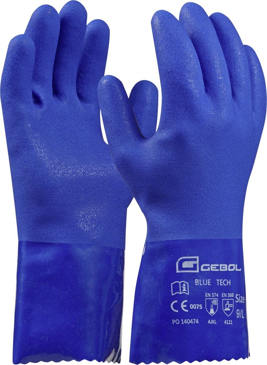 Gebol Arbeitshandschuhe Gebol Handschuh Blue Tech blau, Gr. 9