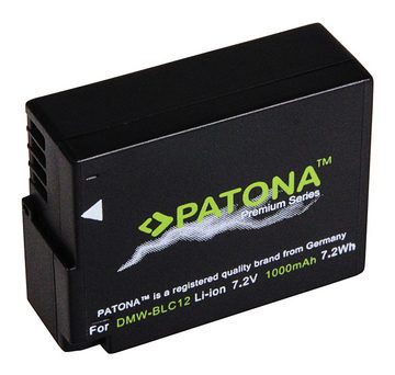 Patona Akku f. Panasonic DMW-BLC12 Lumix DMC FZ1000 FZ300 FZ200 GX8 G6 G5 Kamera-Akku DMW-BLC12 1000 mAh (7,2 V)