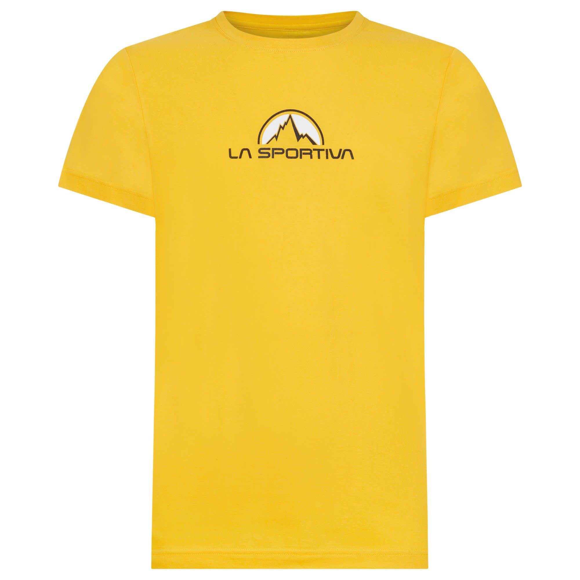 Tee Footstep Herren Kurzarm-Shirt La Yellow M T-Shirt Sportiva La Sportiva