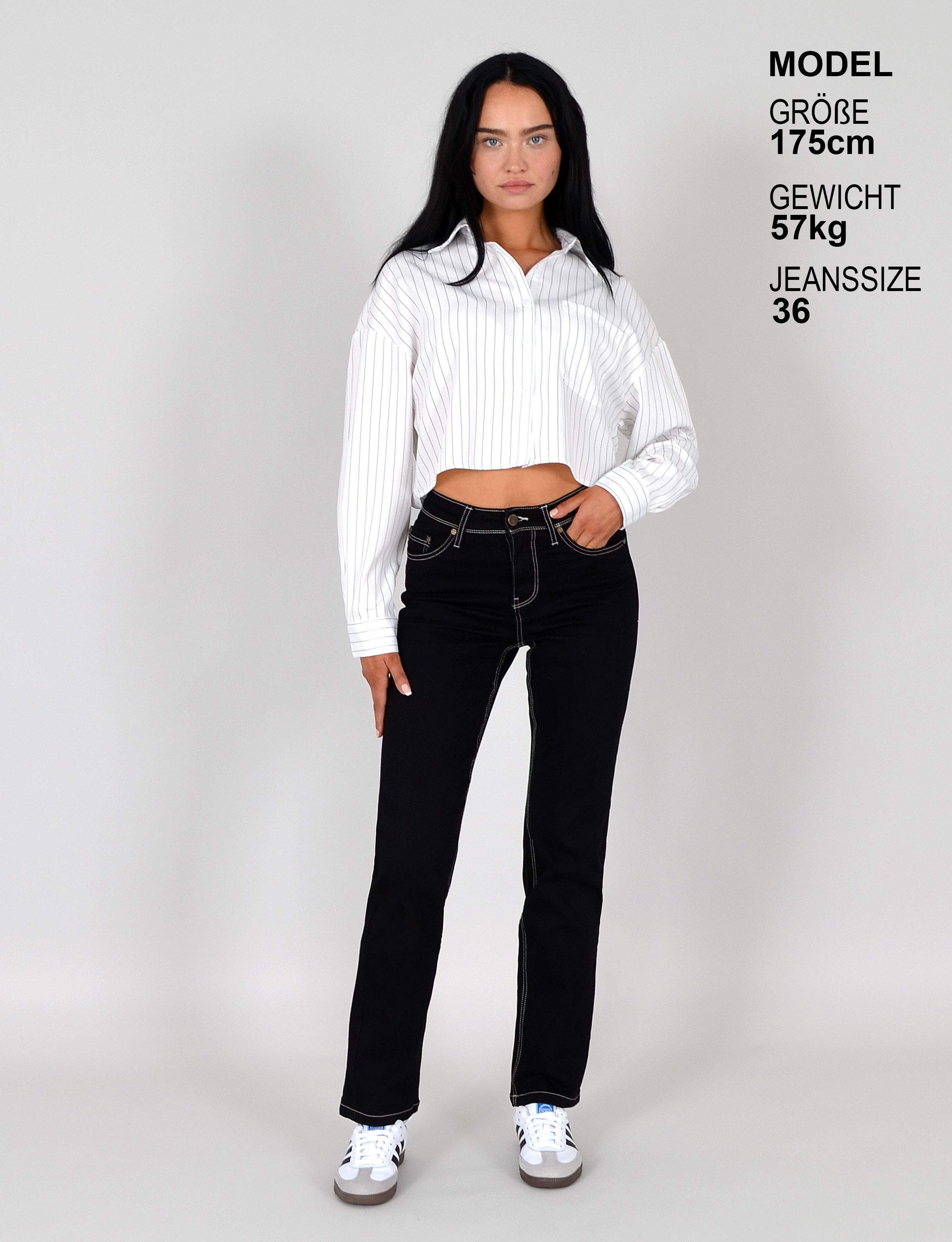 ESRA Straight-Jeans High Waist Straight Fit günstig online kaufen