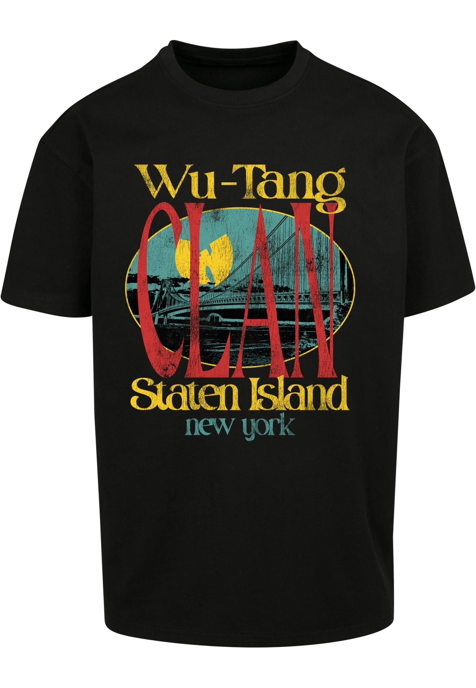 Upscale by Mister Tee Kurzarmshirt Herren Wu Tang Staten Island Oversize Tee (1-tlg) black