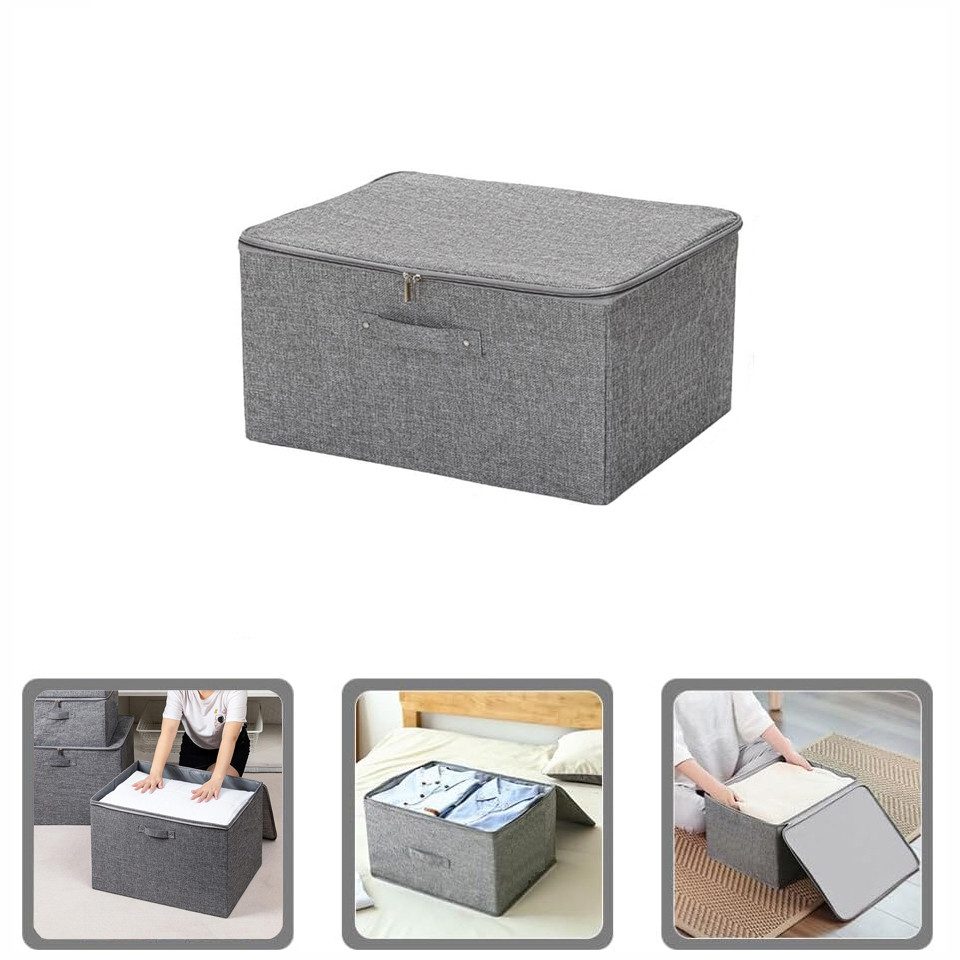 Aufbewahrungsbox Große Aufbewahrungsbox für Kleidung, faltbare Stoffbox mit Deckel