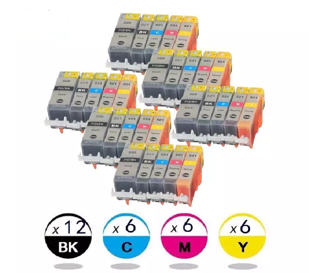 Inbusco 30x Drucker Patronen kompatibel für Canon Pixma MP540 MP550 MP560 ... Tintenpatrone