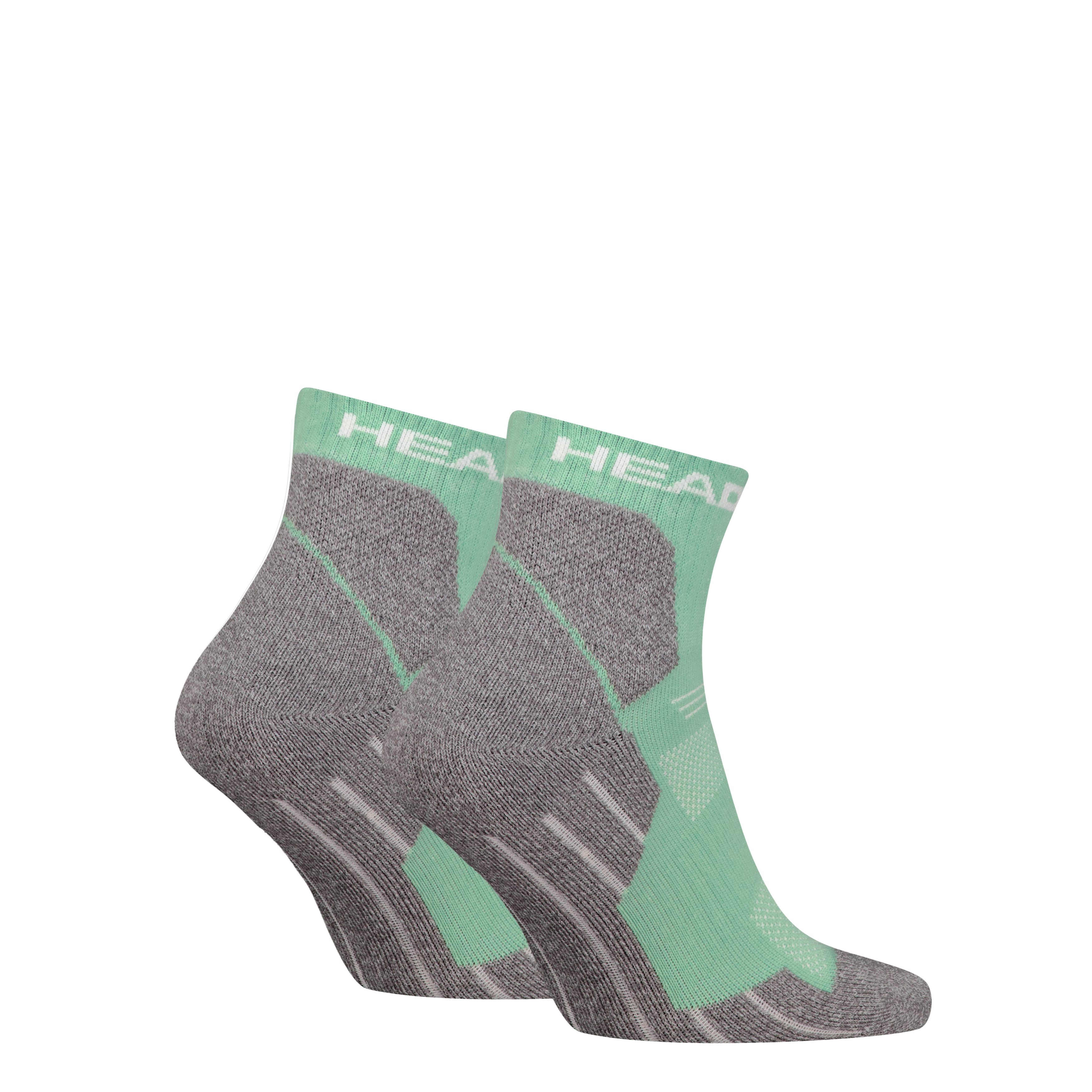 Head Kurzsocken HEAD HIKING ALL CLIMATES QUARTER 2P (2-Paar, 2 Paar) mit Logostickerei – Bild 2 von 2