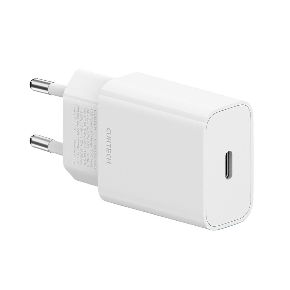 Cuktech Schnellladegerät Steckernetzteil Reiseladegerät USB-Ladegerät (3000.0 mA, Spar-Set, 1-tlg., 81 x 23 x 39 mm kompakt, GaN 3. Gen., 20 W, USB-C, Schutzfunktionen)