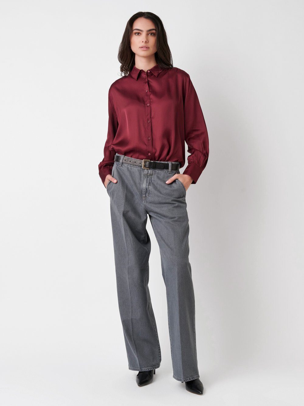 DESOTO Klassische Bluse Lena mit Volumenärmel günstig online kaufen