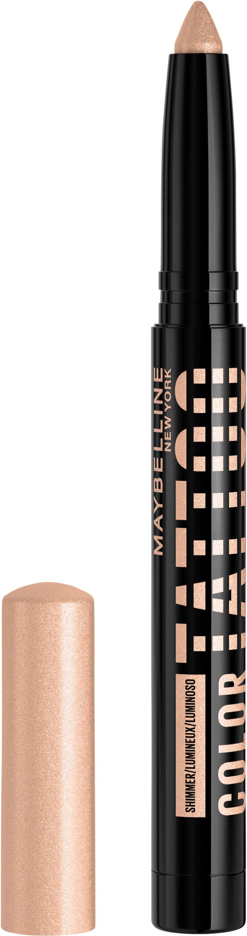 MAYBELLINE NEW YORK Lidschatten Maybelline New York Color Tattoo 24h Eye Stix, mit integriertem Anspitzer