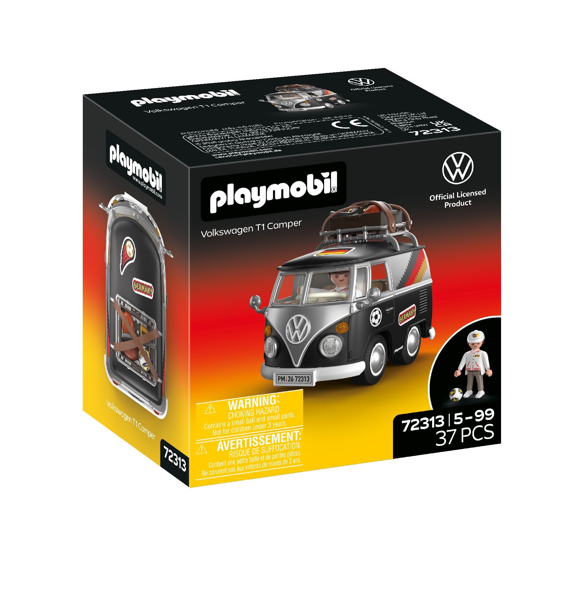 Playmobil® Volkswagen T1 Camper GER Edition Konstruktions-Spielset, (37 St), Made in Europe