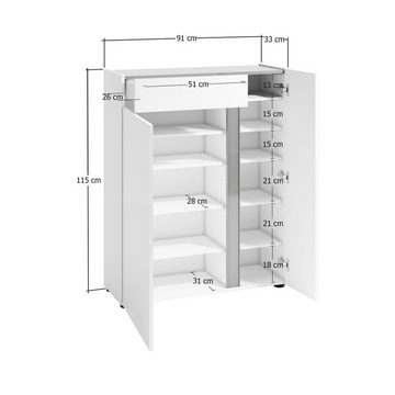 KITALY Schuhschrank Atrium (1-St)