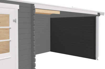 Nordic Holz Gartenhaus-Seitenwand, BxH:282,2x182,4 cm, für Haus Tampa, St. Louis, Novia Plus, Jelle Plus