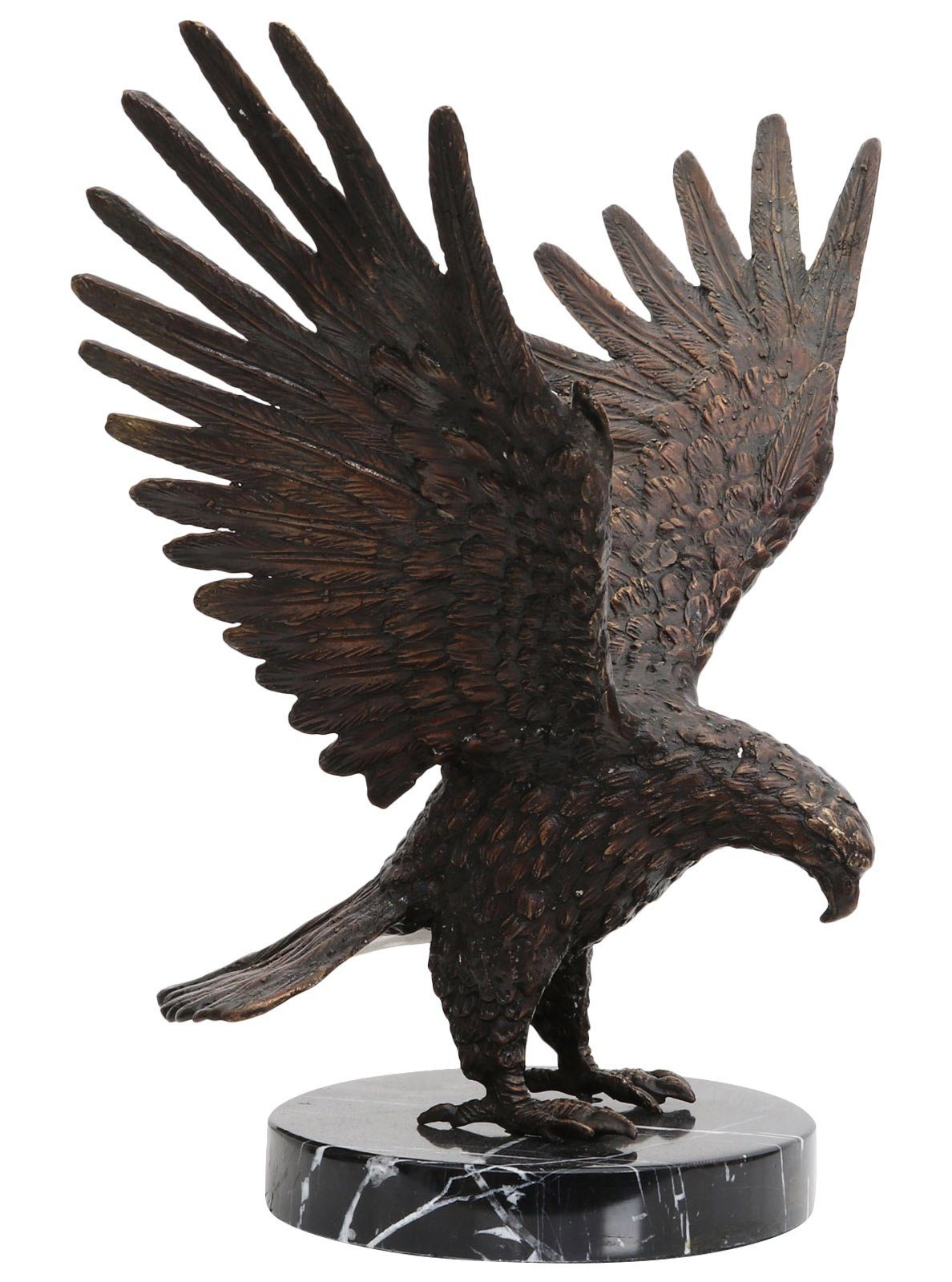 Bronzefigur Figur 33cm Adler Skulptur Aubaho Bronzeskulptur Bronze eagle Skulptur
